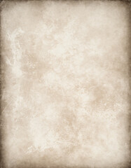 Fototapeta premium Antique worn paper texture with mellow beige tint.
