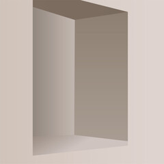 minimal design wall with corner illustration simple art empty room 