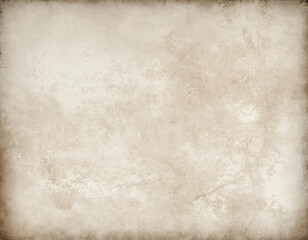Obraz premium Faded vintage paper background in dusty beige hue.