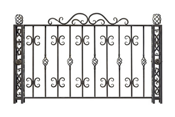 Forged fence, barrier.