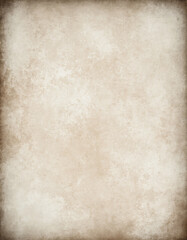 Old faded paper background in dusty beige hue.