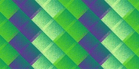 Fade dotwork rhombus shapes vector geometric seamless pattern. - 760870735