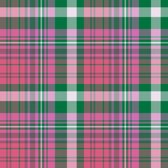 Seamless pattern in autumn pink and green colors for plaid, fabric, textile, clothes, tablecloth and other things. Vector image.