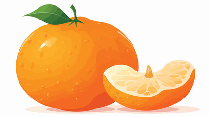 A wrathful tangerine with its orange peel tightly f - obrazy, fototapety, plakaty