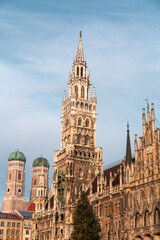 Fototapeta na wymiar The New Town Hall - Glockenspiel in Munich, Germany