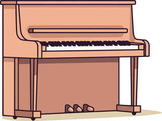 Fototapeta na wymiar Elegant Keys: Vector Illustration of Piano Keys