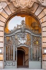 Old and beautiful ornate door