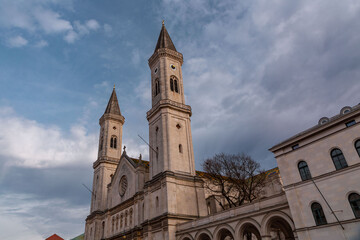 The Catholic Parish and University Church St. Louis in Munich, Germany.