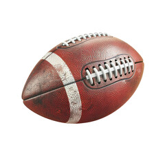 vintage leather football isolated on transparent background