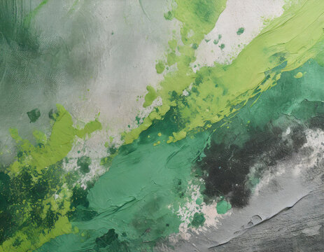 Abstract organic background with grey and green color scheme