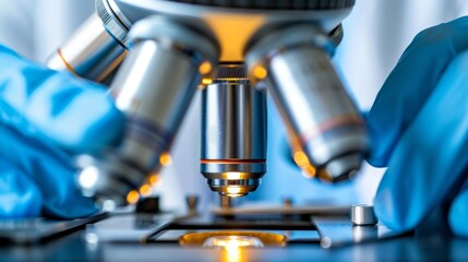 Dna research lab scientist analyzing genetic data with advanced technology for health studies