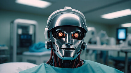 Surgeon robot in operating theatre