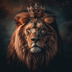 lion portrait King of beasts