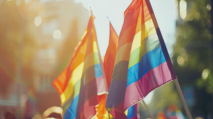 LGBTQ Pride Parade Aerial Vision, news, illustration, image, article, newspaper