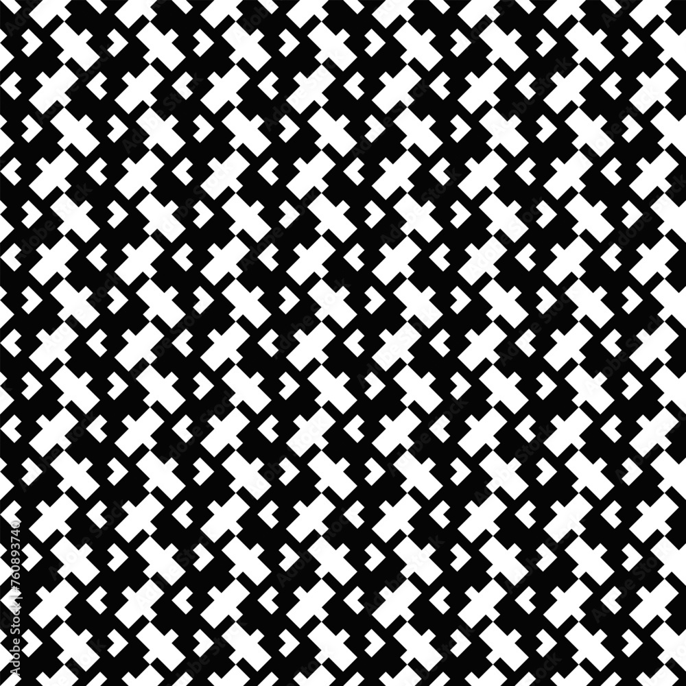 Poster random geometric pattern background - seamless monochrome repeating repetitive abstract vector graph