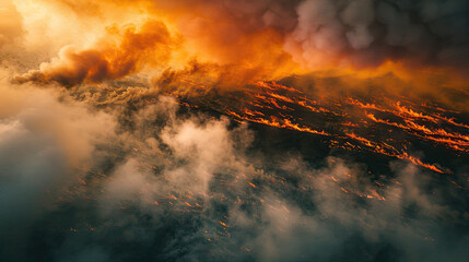 Fototapeta premium Illustration Natural Disasters With Hurricanes, news, illustration, image, article, newspaper