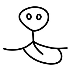 hand drawn dog mouth