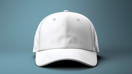 white cap on color background