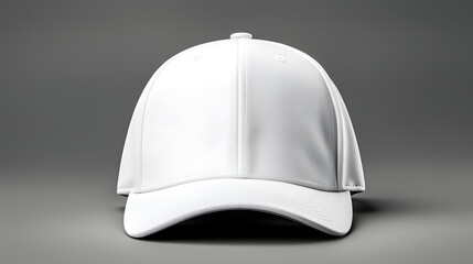 white cap on color background