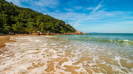 costa da Praia Grande Caravelas Governador Celso Ramos Santa Catarina Brasil