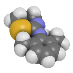 Xylazine veterinary drug molecule.
