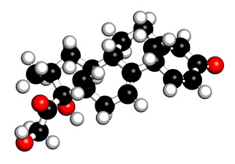 Vamorolone drug molecule.