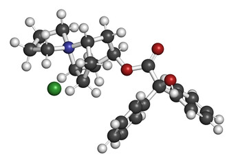 Trospium drug molecule.