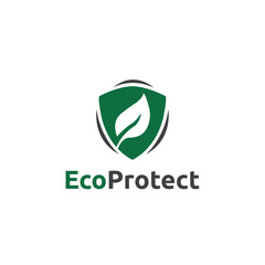 Eco Protect Logo Vector Leaf Symbols