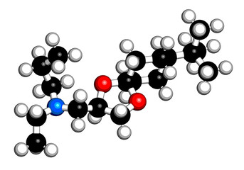 Spiroxamine fungicide molecule.