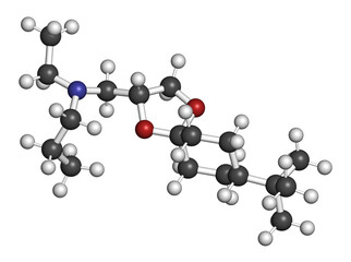 Spiroxamine fungicide molecule.