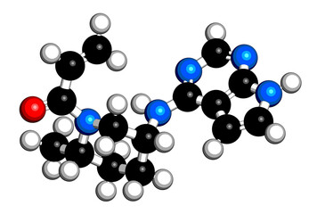 Ritlecitinib drug molecule.