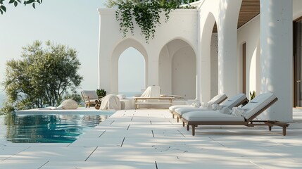 Obraz na płótnie Canvas interior villa vacation resort Paradise Place