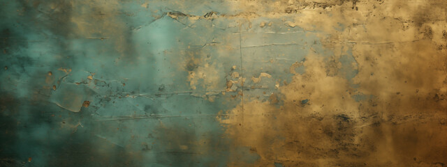 Aged Teal and Copper Patina Texture