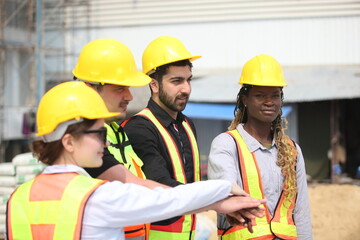  construction worker or factory worker at site.