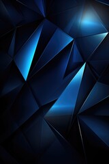 Futuristic Blue Polygonal Mosaic Background
