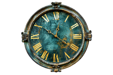 old clock isolated