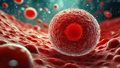 Glóbulo rojo, célula  - obrazy, fototapety, plakaty