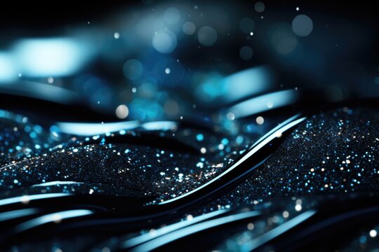 Abstract Glittering Blue Surface
