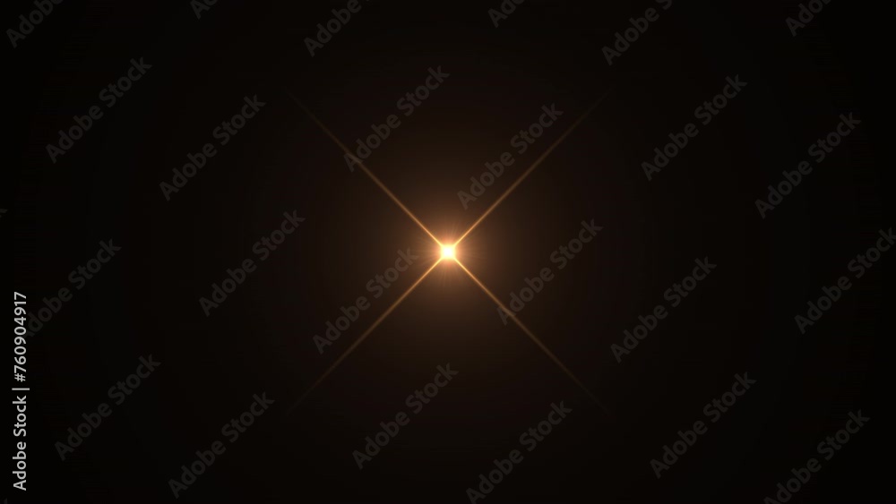 Wall mural blinking light effect, shiny flashing star. seamless loop.