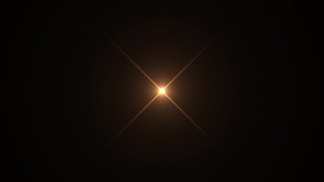 Blinking light effect, shiny flashing star. Seamless loop.
