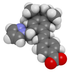 Palovarotene drug molecule.