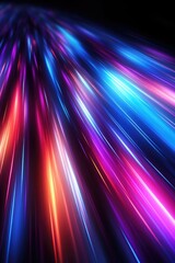 Abstract Background with Colorful Light Streaks