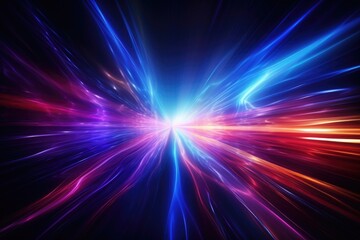 Obraz premium Abstract Background with Colorful Light Streaks