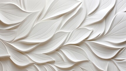 White Clay Sculpted Waves Textured Background