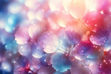 Seamless rainbow flowers sunny design on background for print and web use