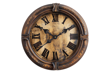 antique clock isolated
