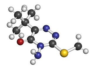 Metribuzin herbicide molecule.