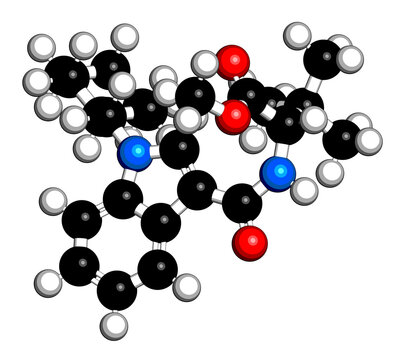 MDMB-CHMICA designer drug molecule.