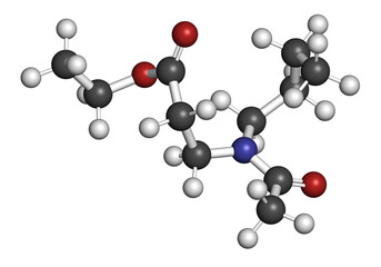 Ethyl butylacetylaminopropionate (IR3535) insect repellent molecule.
