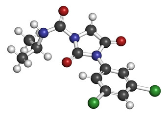 Iprodione fungicide molecule.